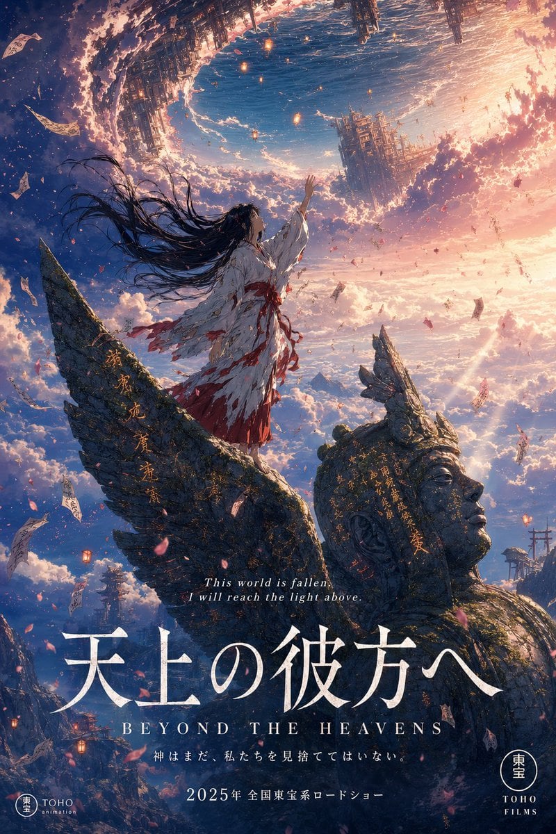 Imagine generată de : Poster de film anime Fata preoteasă Rift ceresc