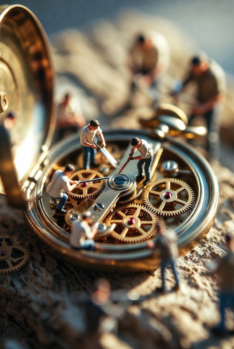 Antique Pocket Watch Macro Restoration