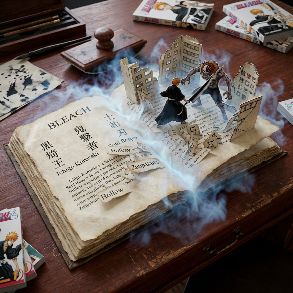 Book Typographic Illustration Desktop Overhead