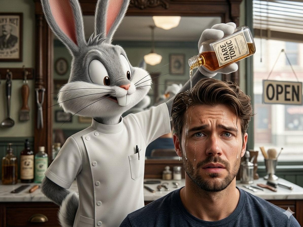 Bugs Bunny frisør HARE TONIC vintage -generert bilde