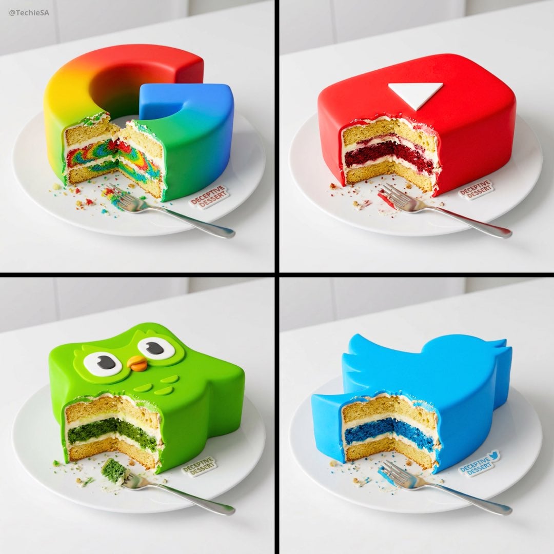 Cake Stylized As Logo Multiple Layers