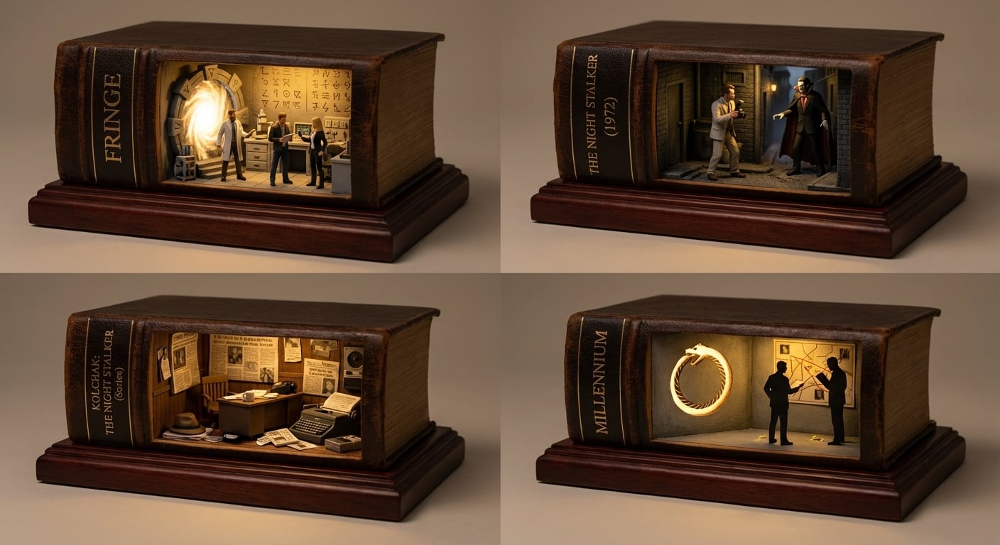 Carved Book Block Dioramas Grid