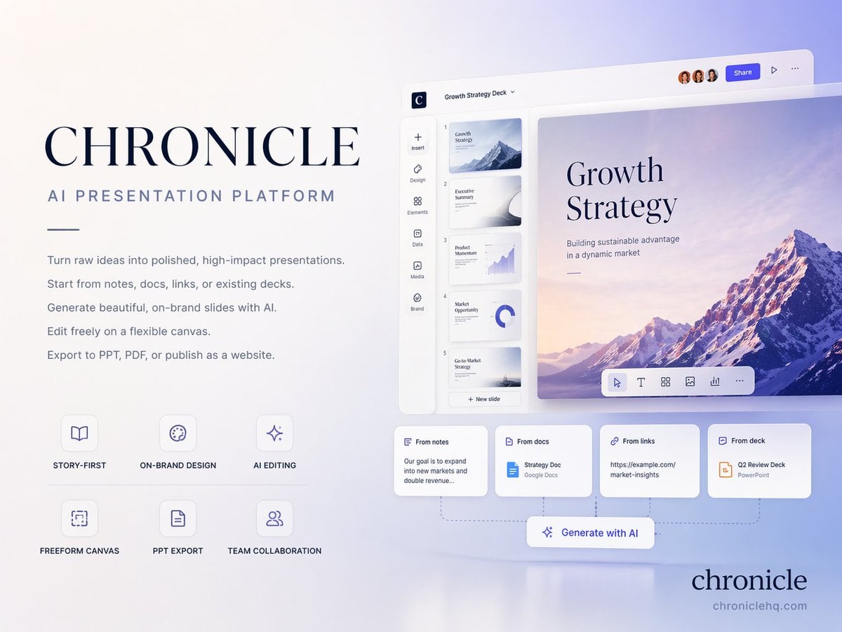 Chronicle Ai Presentation Cover Slide