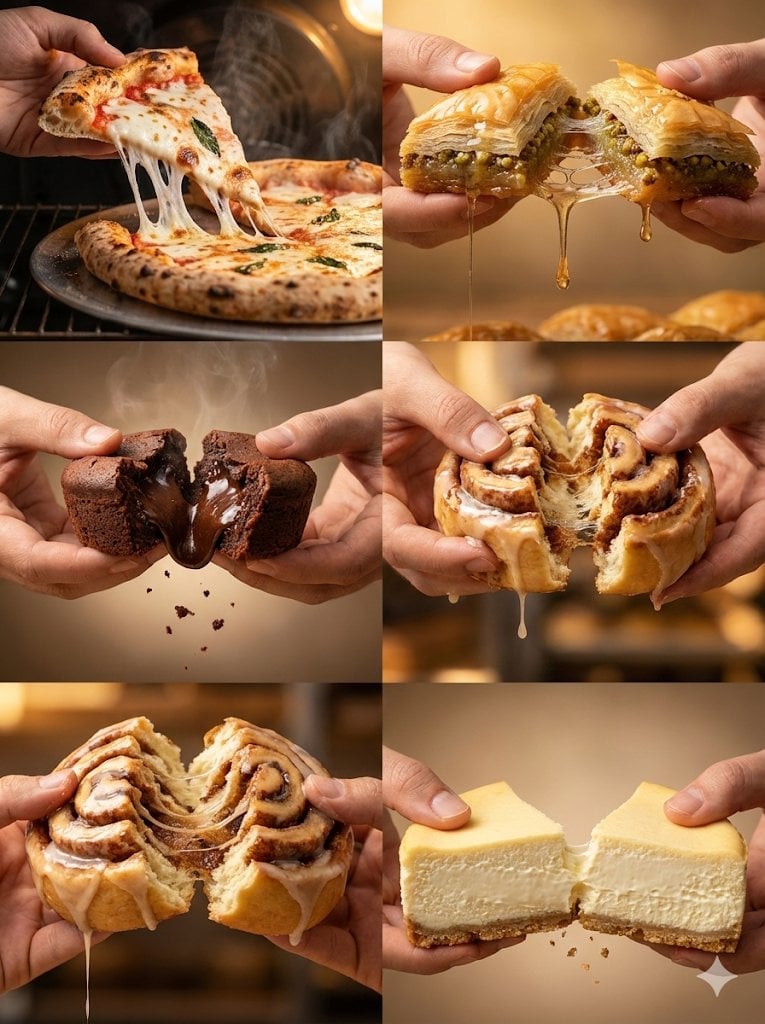 Cinematic Food Action Dessert Series