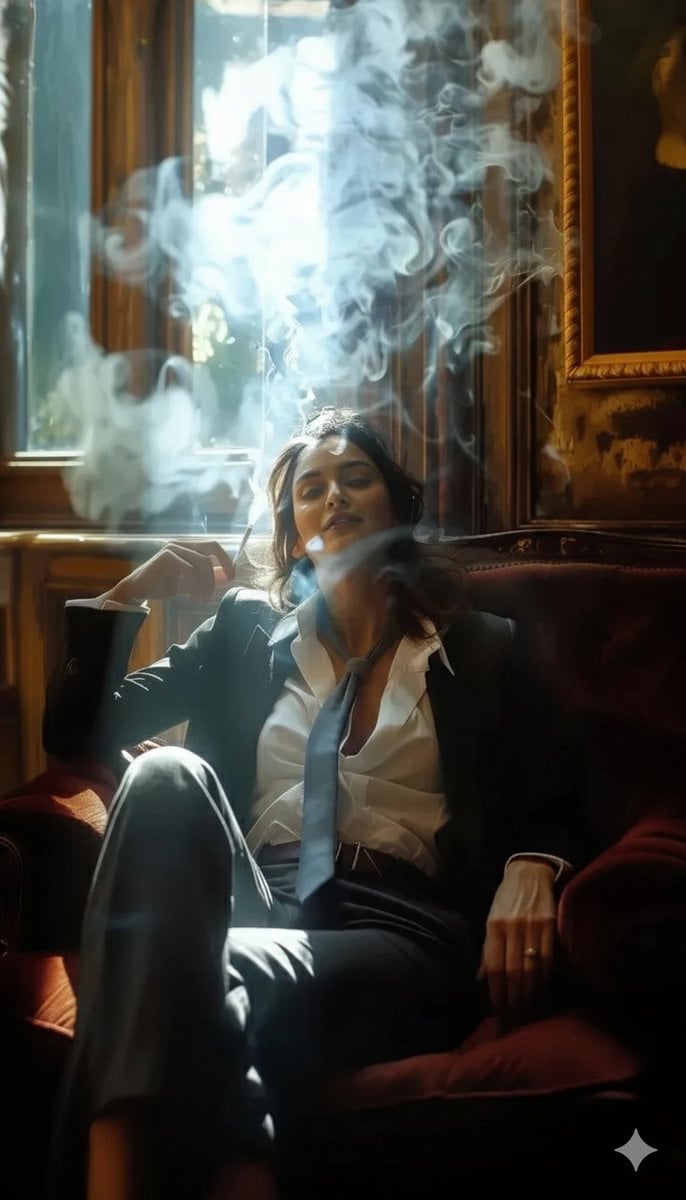 Cinematic Portrait Woman Vintage Study