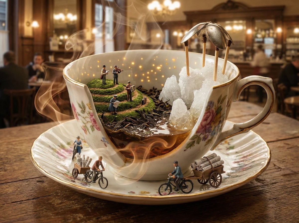 Imatge generada per IA del Diorama de Món en Miniatura en Contenidor
