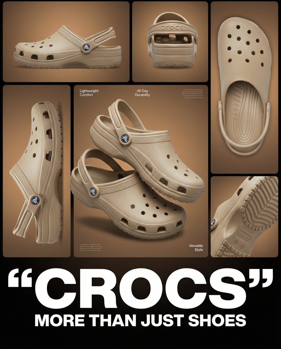 Crocs Klompen Poster Advertentie door gegenereerde afbeelding