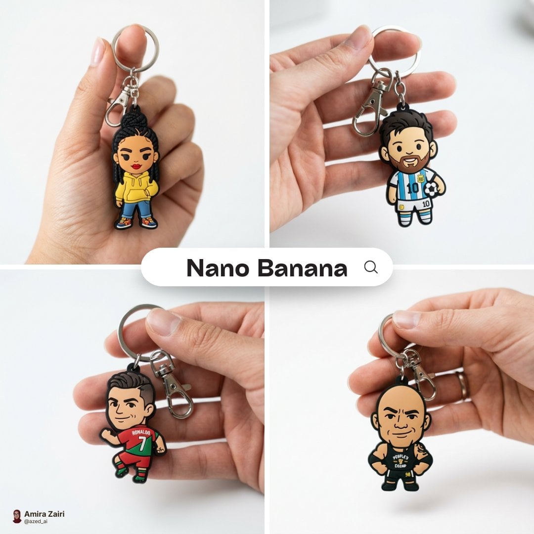 Søt chibi-nøkkelring hånd nærbilde, -generert bilde