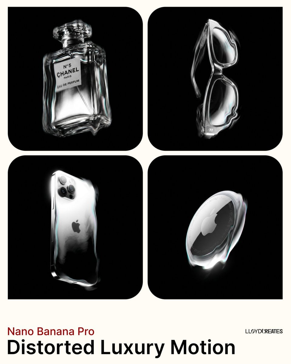 Distorted Luxury Product Abstract Distortion