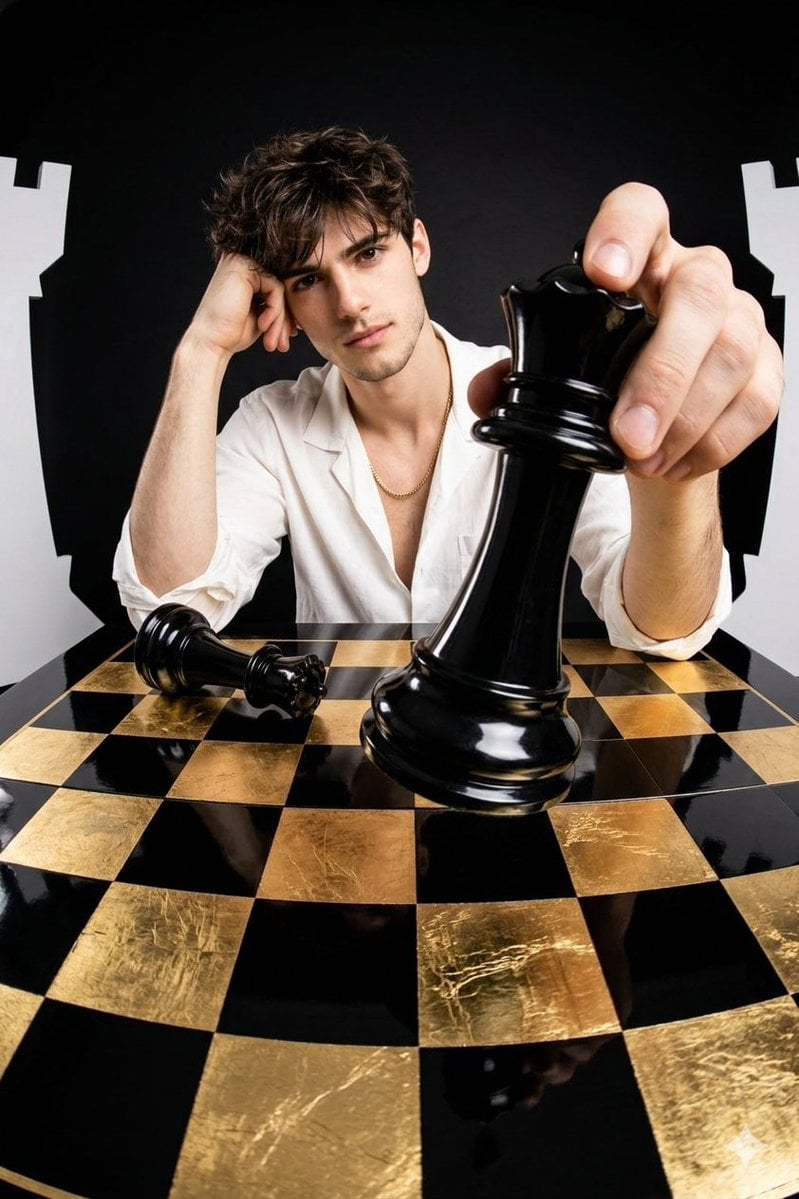 Fashion Photography Man Chess Queen Fisheye