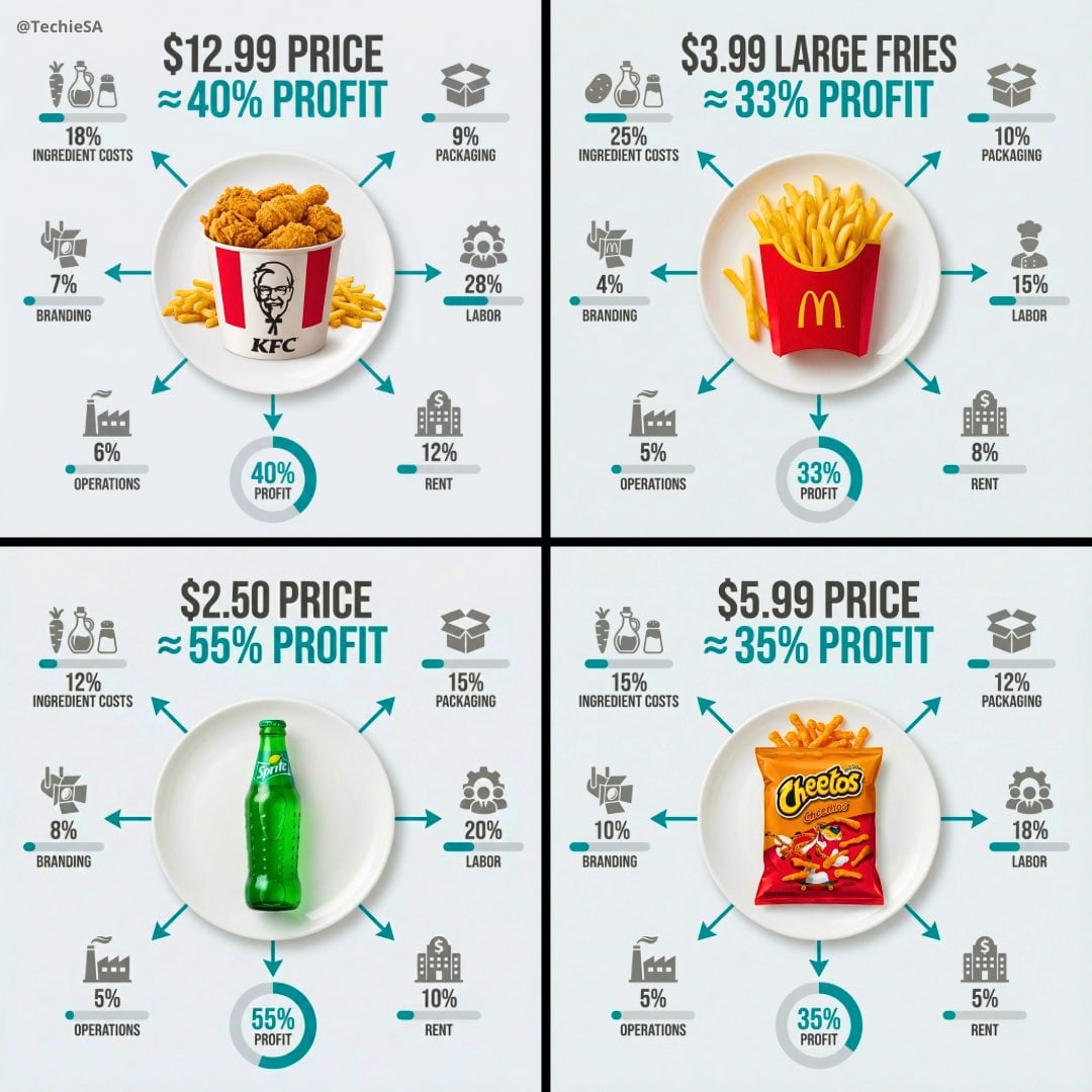 Imatge generada per IA de la infografia de costos d'aliments en pla aplanat