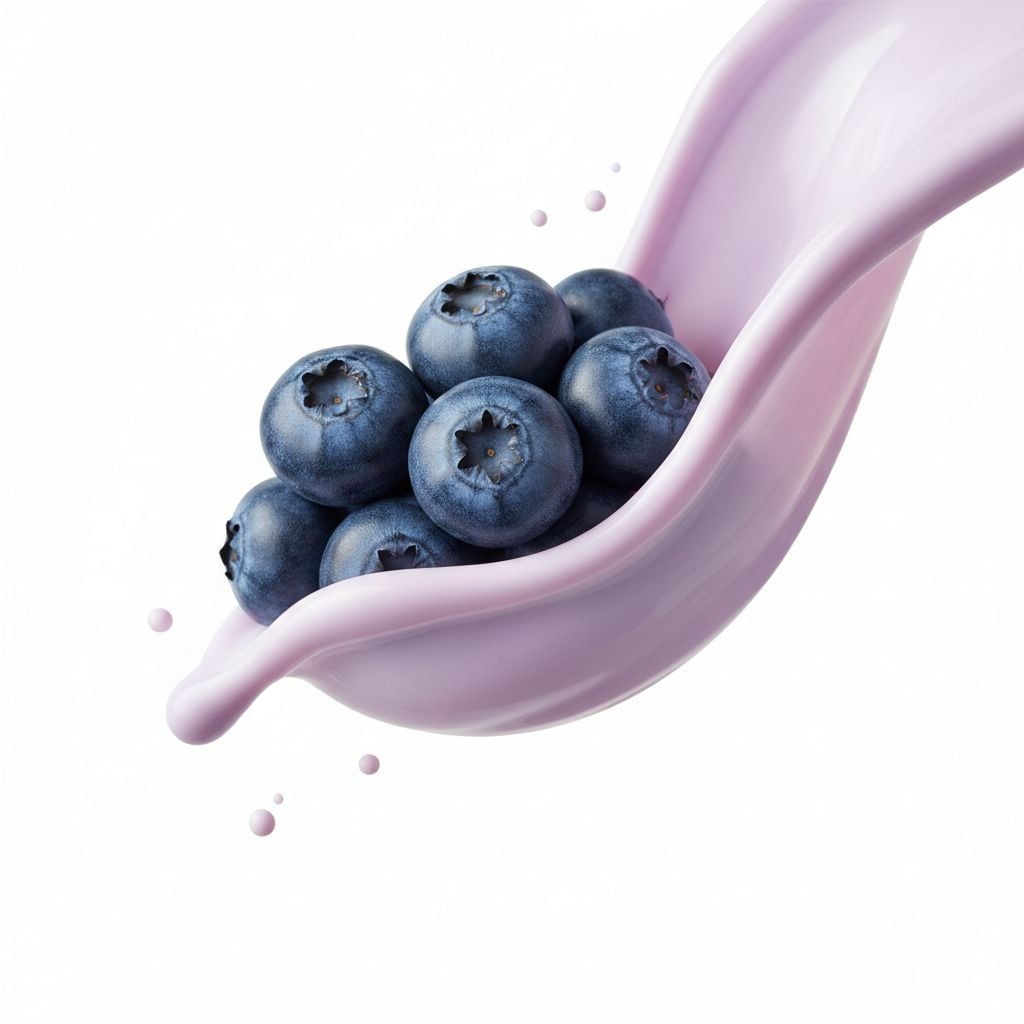 Fresh Blueberries Yogurt Flow Studio