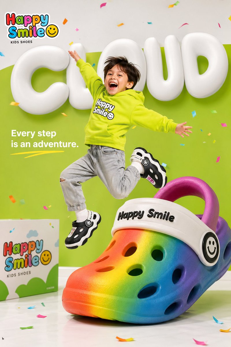 Happy Smile Childrens Shoe Advertisement