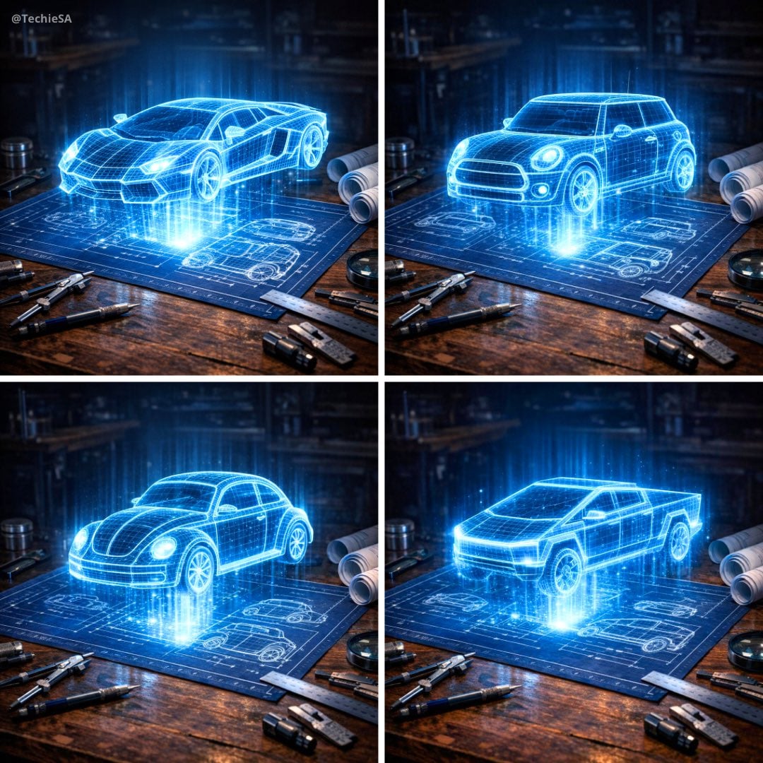 Holographic Car Blueprint Workshop
