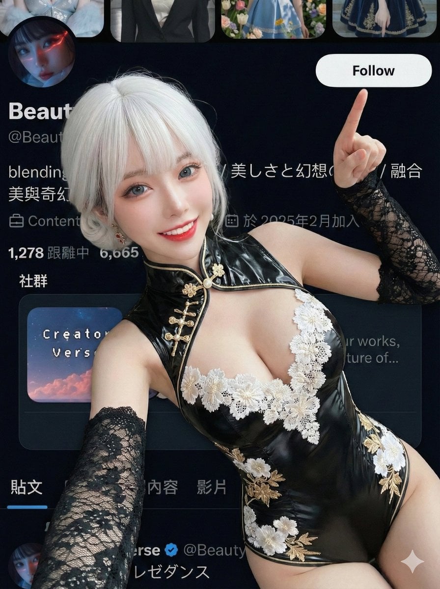 Influencer Pointing Subscribe Selfie