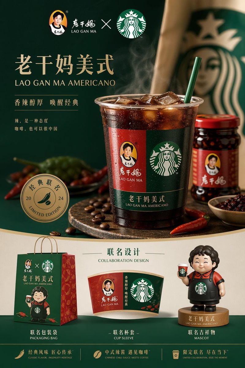Laoganma Starbucks Collaboration Coffee