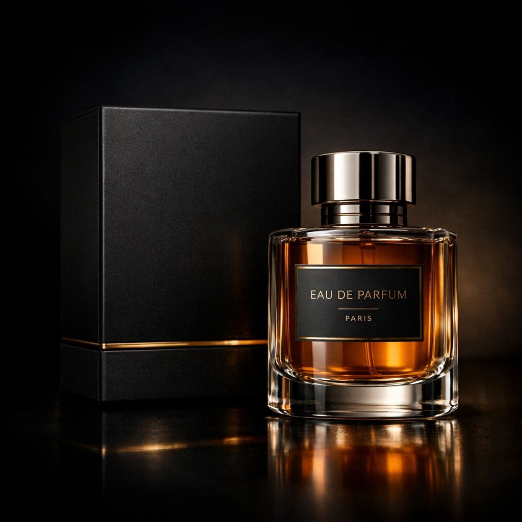 Luxury Perfume Dark Cinematic Studio