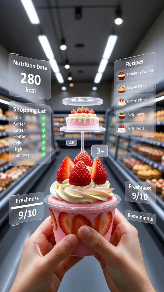 Mixed Fruit Jam Jar Supermarket Aisle First Person Pov