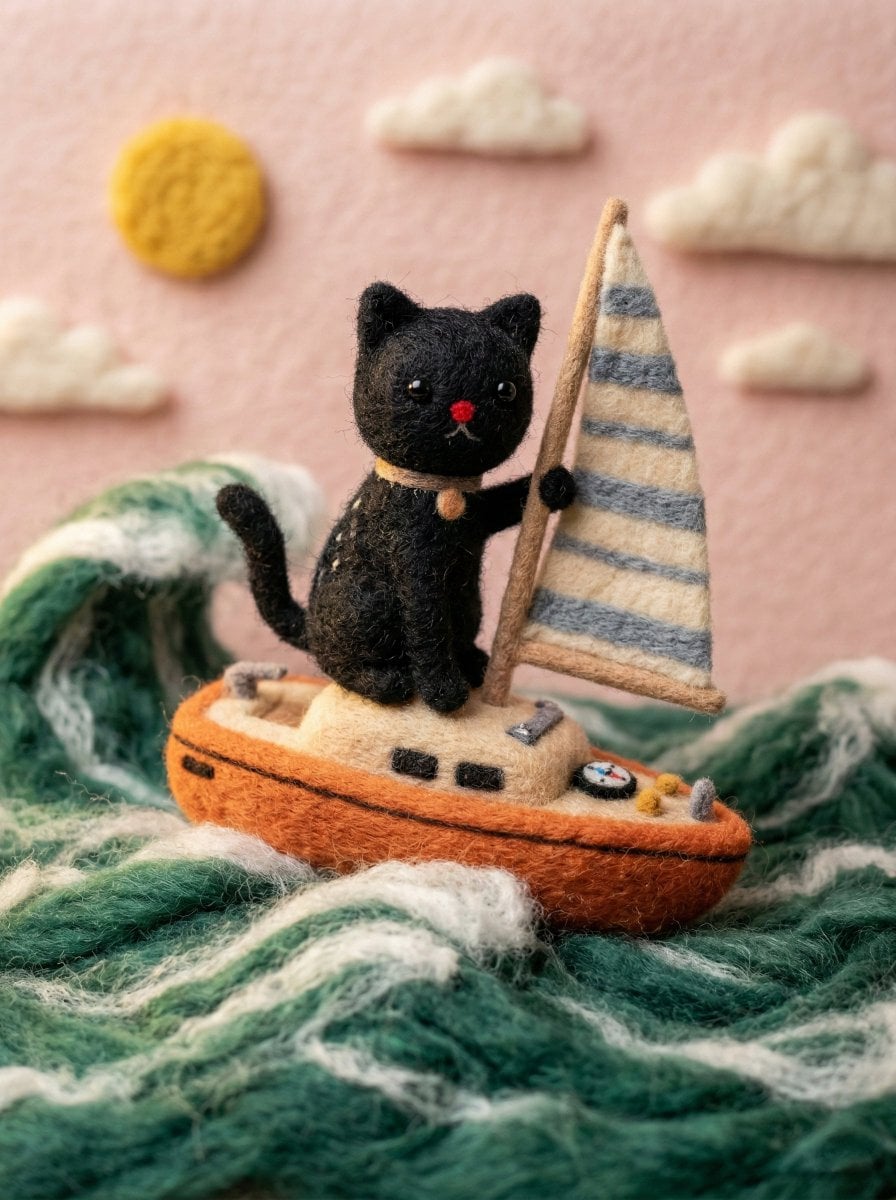 Needle Felted Wool Miniature