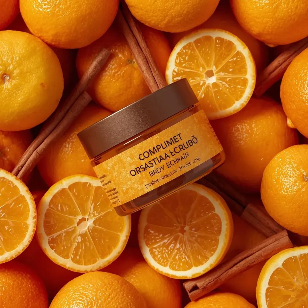 Orange Marmalade Jar Top Down