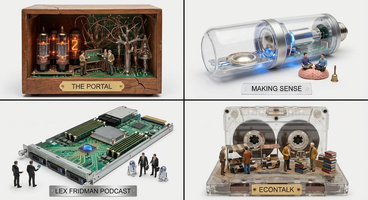 Podcast Promotional Grid Miniature Dioramas