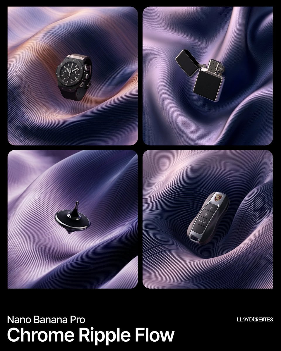 Product Showcase Duotone Folded Surface