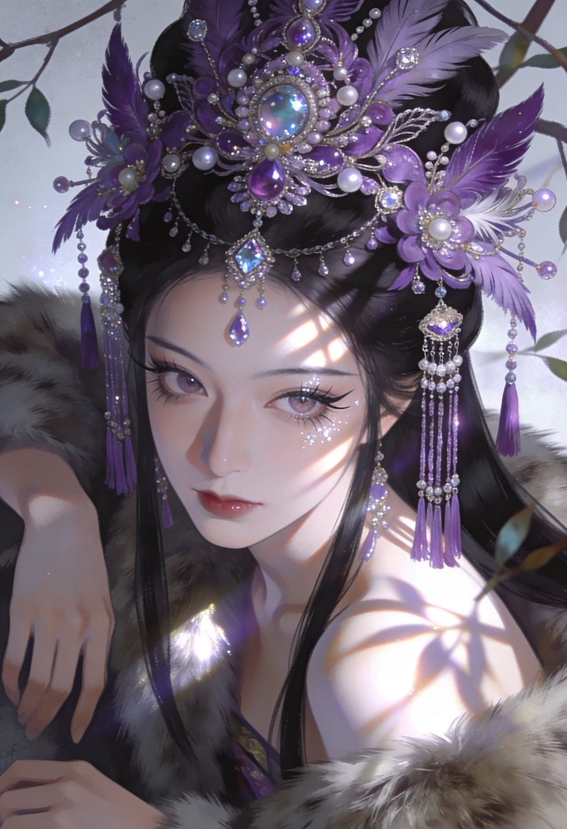 Realistisches Anime-Charakter-Modeporträt KI-generiertes Bild