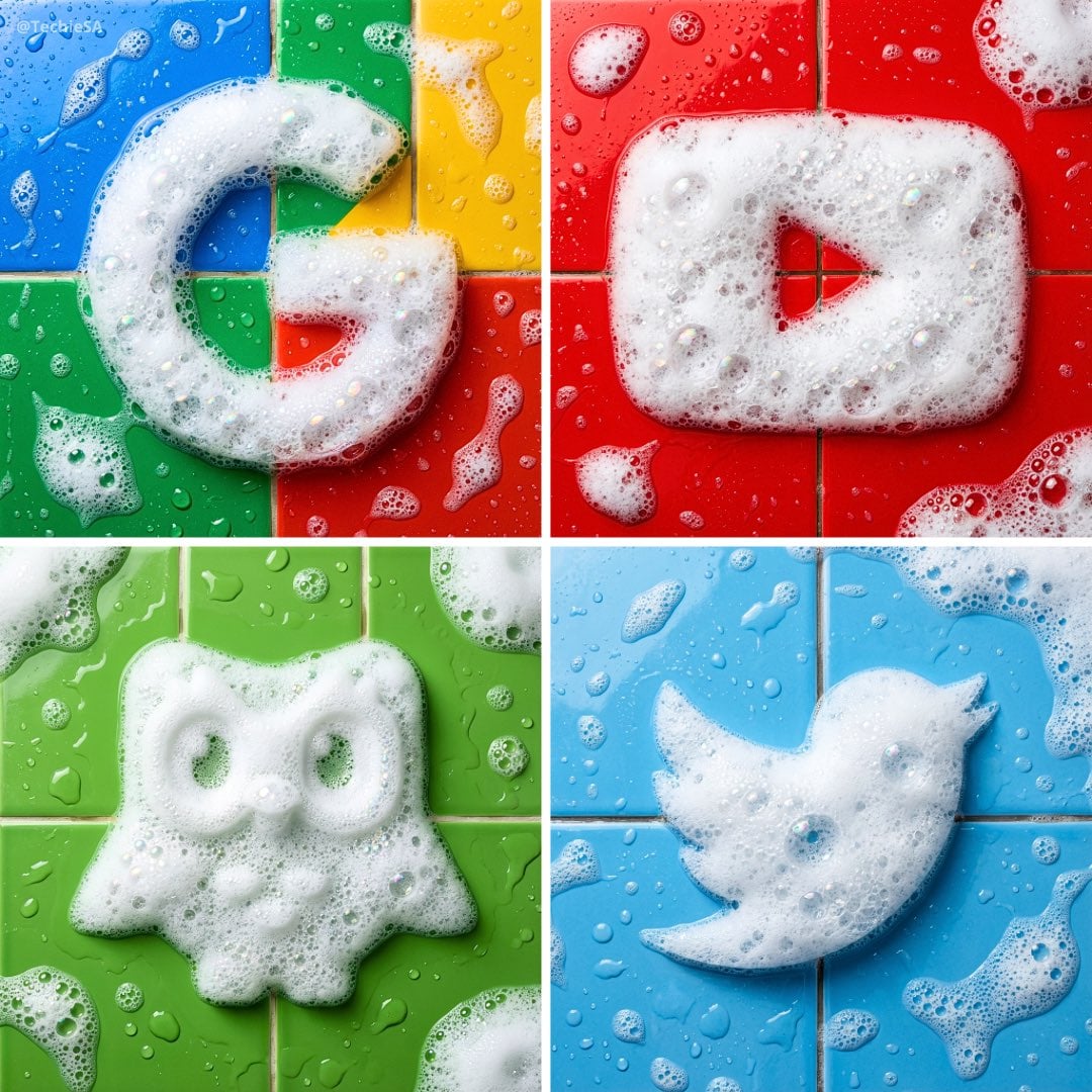 Soap Foam Logo Sculpture Bathroom Product Photography