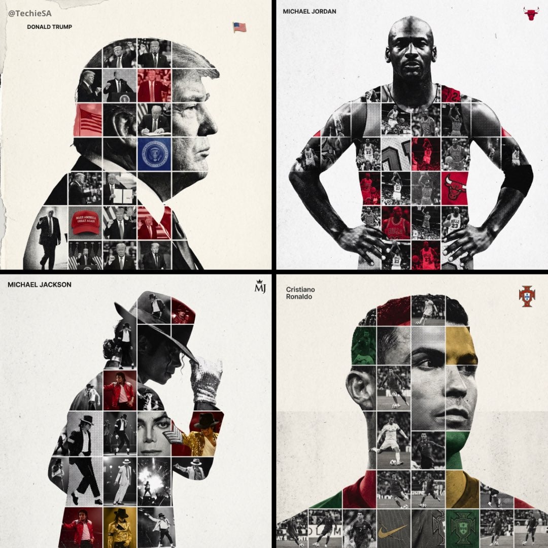 Imagem gerada por IA de Pôster de Homenagem Esportiva com Dupla Exposição de Atleta