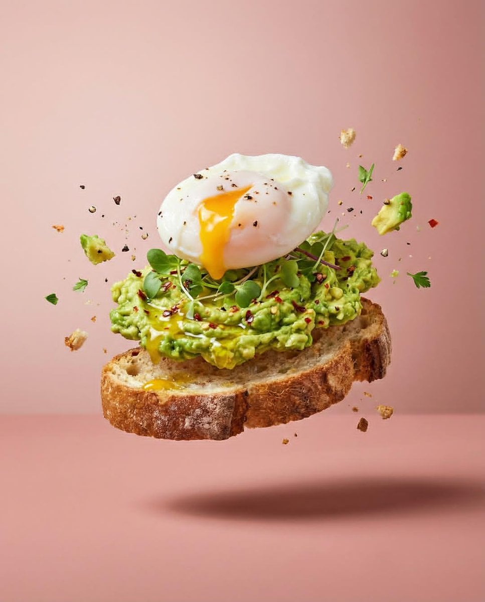 Studio Food Photography Deconstructed Dishes Levitation Series