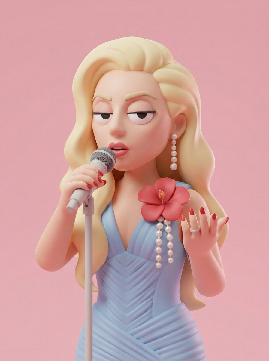 Stylizowana 3D Postać w Stylu Minimalnym Pixar, obraz wygenerowany przez