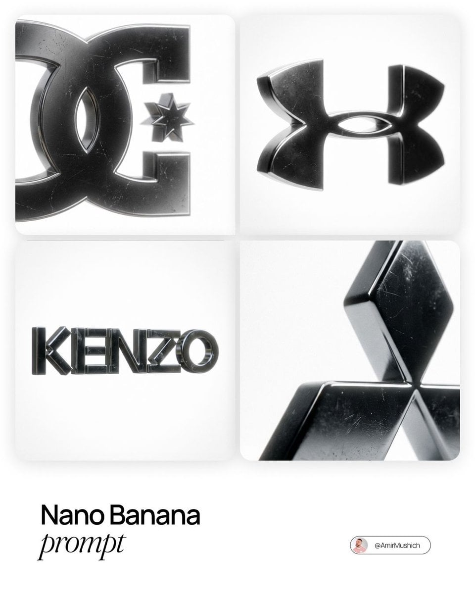 Trademark Logo Dark Polished Chrome White Void