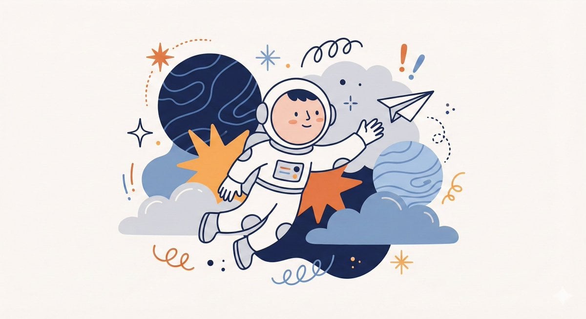 Luchtig speels illustratiepersonage, door gegenereerde afbeelding